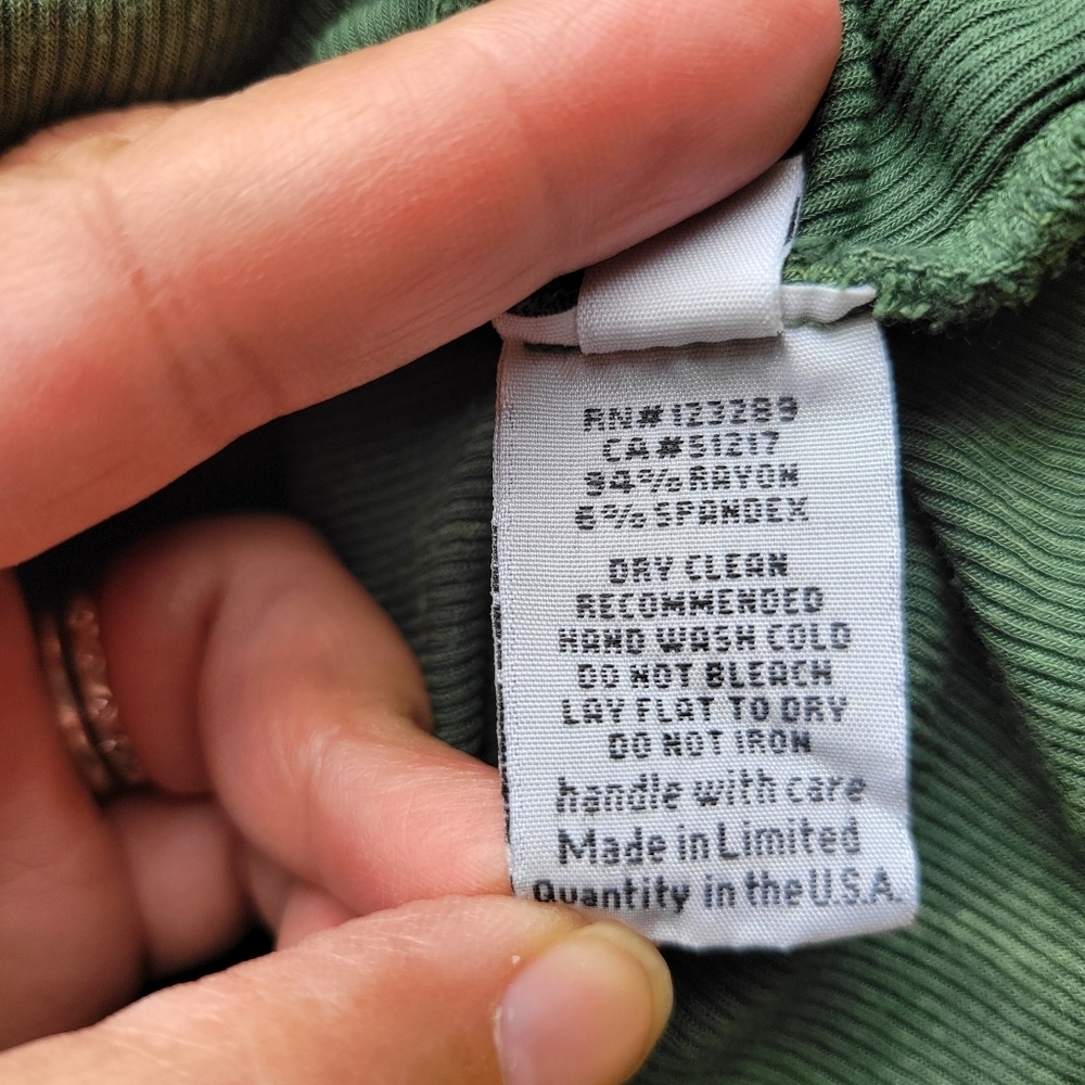 Michael Lauren Green Crisscross Top - Picture 15 of 16